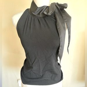 White House Black Market tie neck tank, small